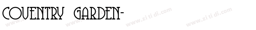 coventry garden字体转换